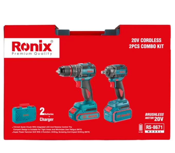Set de unelte cu acumulator RONIX RS-8671-15