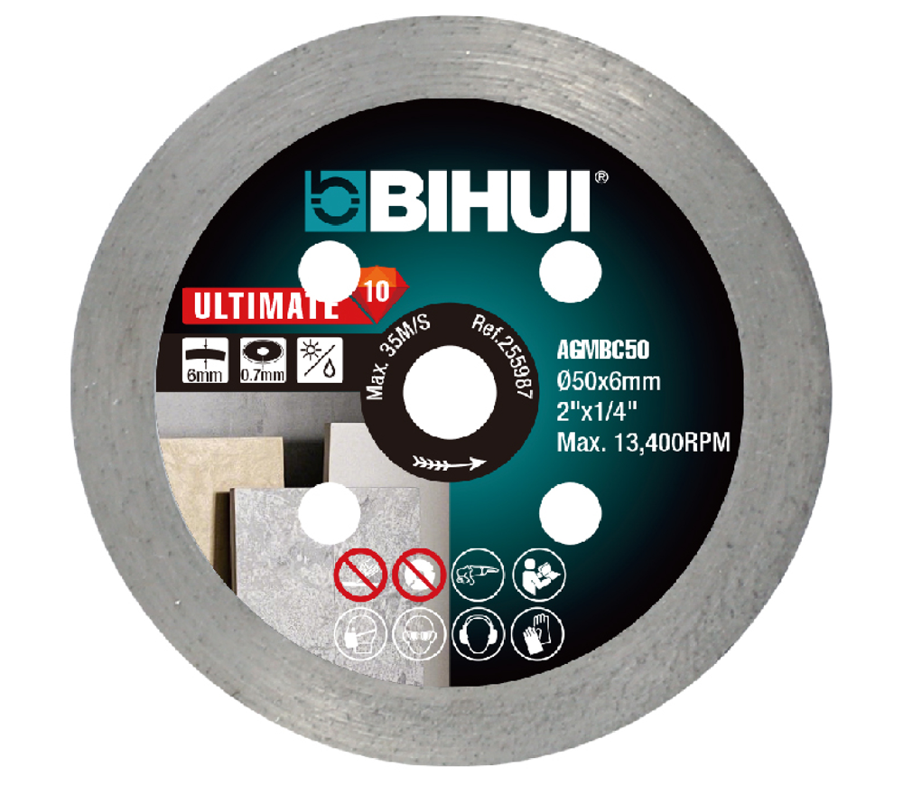 Disc de tăiat cu diamant BIHUI AGMBC50 50 mm Solid Ceramică, Gresie porțelanată
