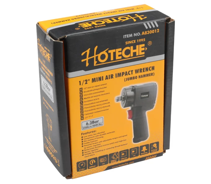 Пневматический ударный гайковерт HOTECHE A830012 550 Нм 9000 об/мин-2