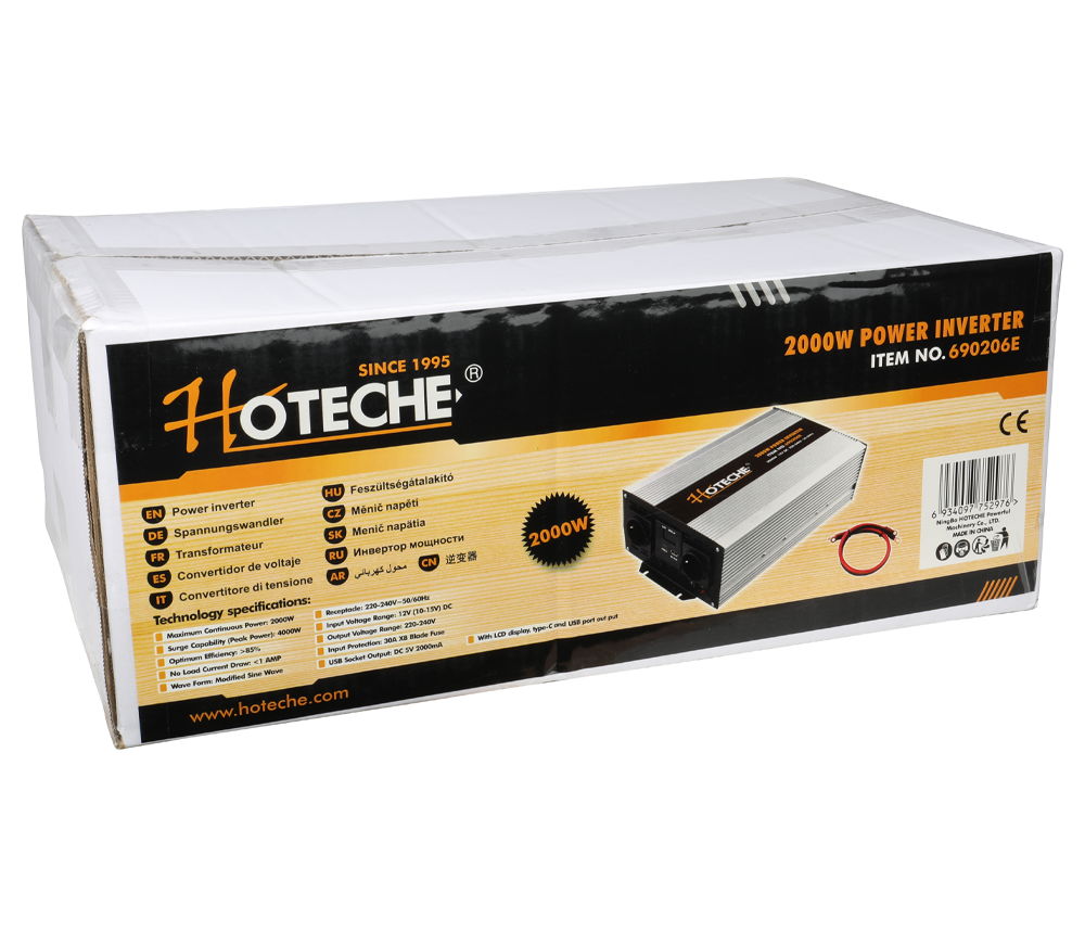 Преобразователь напряжения HOTECHE 690206E 2 квт 12 В-2