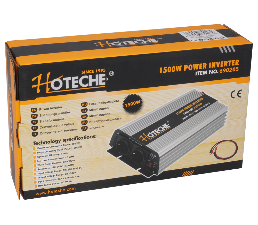Преобразователь напряжения HOTECHE 690205E 1.5 квт 12 В-2