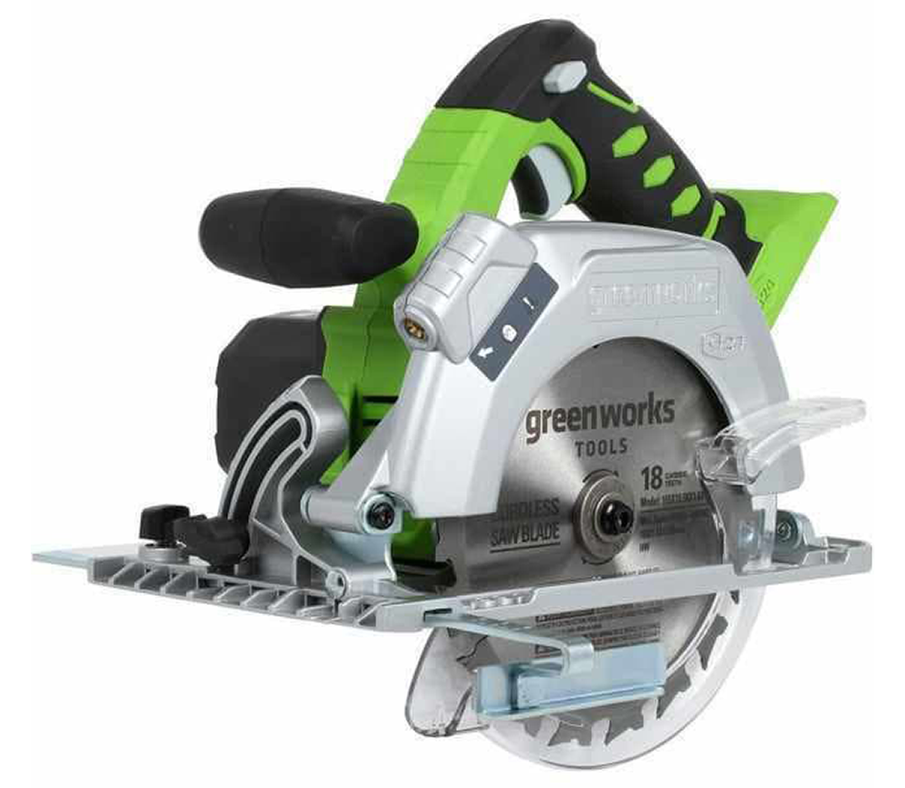 Fierăstrău circular cu acumulator (fără bat) Greenworks G24CS 165 mm 24 V