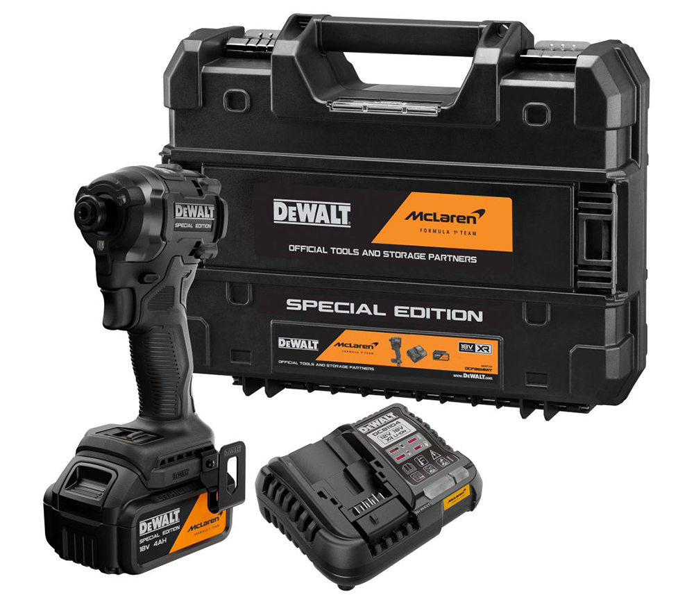 Винтовёрт аккумуляторный ударный DEWALT McLaren F1 Team Special Edition DCF86MM1T-QW 18 В 4 Ач