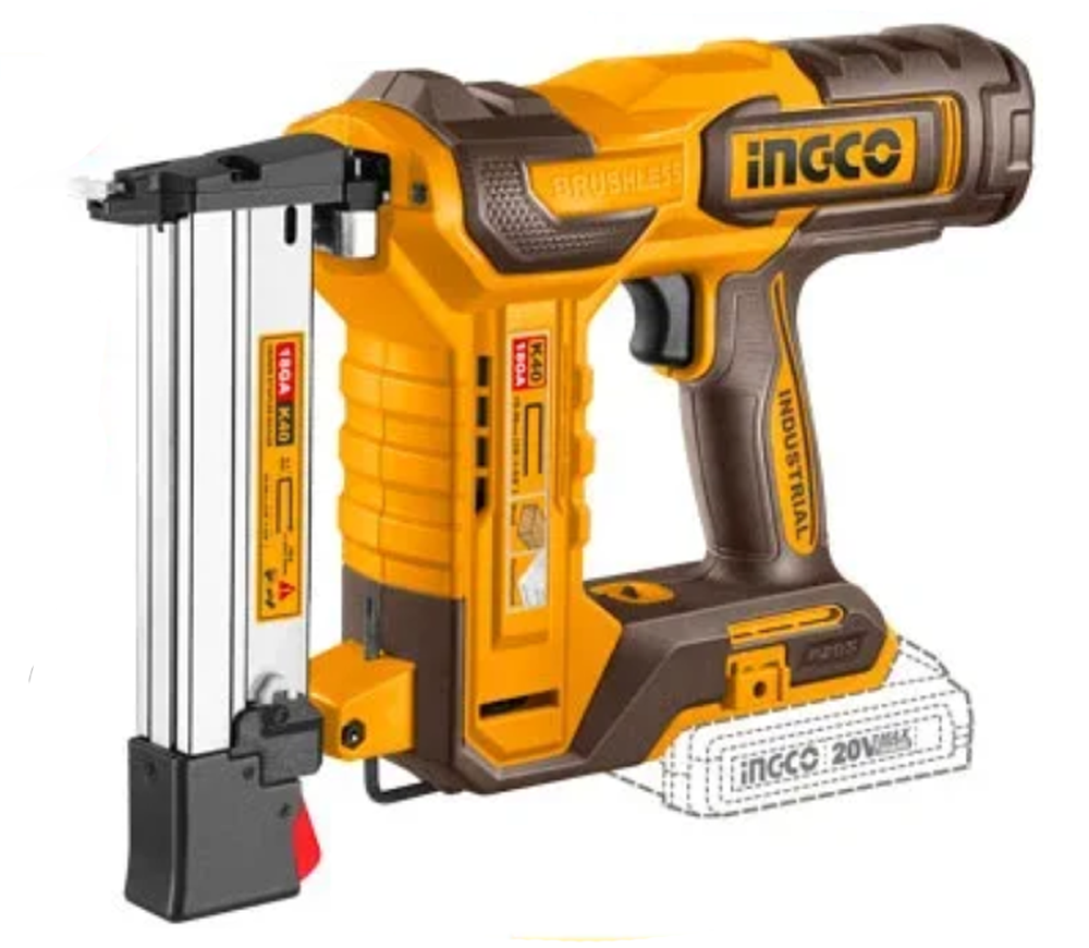 Степлер аккумуляторный INGCO CCSNLI600869 180 уд/мин 20 В 2 Ач