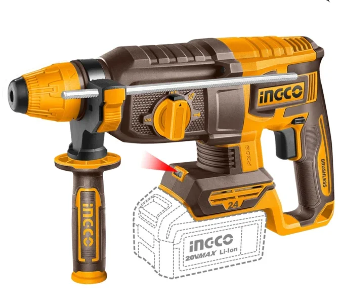 Перфоратор аккумуляторный INGCO CRHLI202482 2.4 Дж 20 В 4 Ач-1