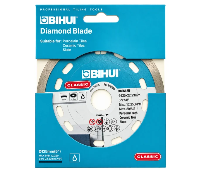 Disc de tăiat cu diamant BIHUI CLASSIC DCES125 125 mm Segmentat Ceramică, Gresie porțelanată-3