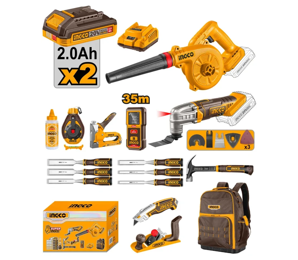 Set de unelte pentru tîmplar INGCO COS26206