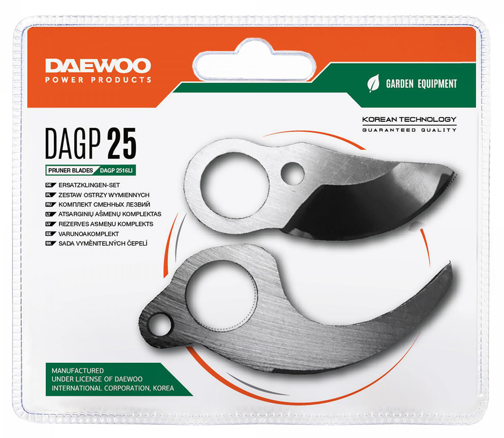 Комплект сменных лезвий для секатора DAEWOO DAGP 25