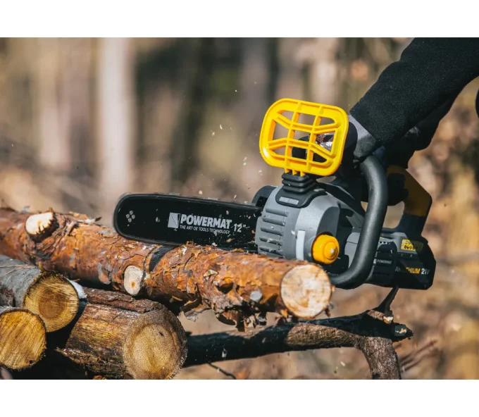 Fierăstrău cu lanț cu acumulator POWERMAT PM-MPA-4AHM 300 mm 21 V 4 Ah-5