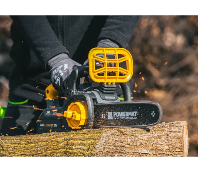 Fierăstrău cu lanț cu acumulator POWERMAT PM-MPA-4AHM 300 mm 21 V 4 Ah-8