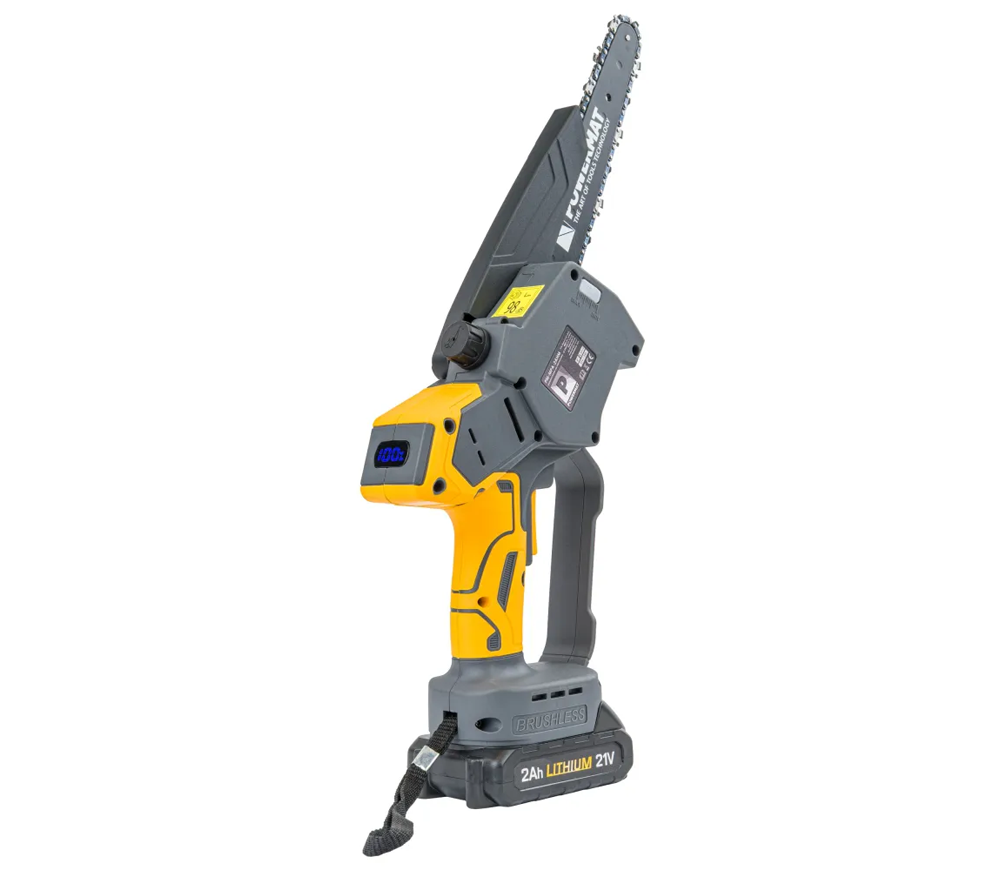 Fierăstrău cu lanț cu acumulator POWERMAT PM-MPA-2AHM 200 mm 21 V 2 Ah