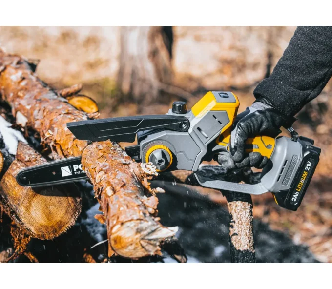 Fierăstrău cu lanț cu acumulator POWERMAT PM-MPA-2AHM 200 mm 21 V 2 Ah-11