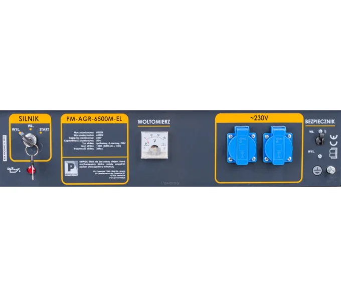 Generator electric POWERMAT PM-AGR-6500M-EL 6.5 kw Benzină AVR-9