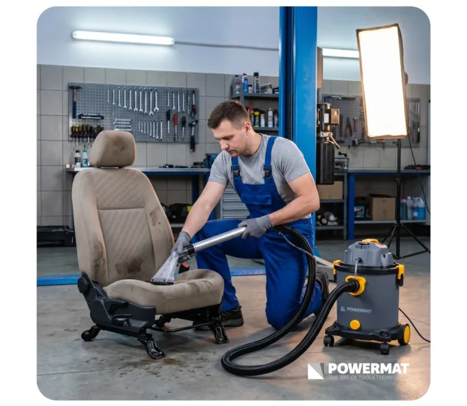 Моющий промышленный пылесос POWERMAT PM-ODP-2000M-PRO 2000 вт 250 мбар 20 л-6
