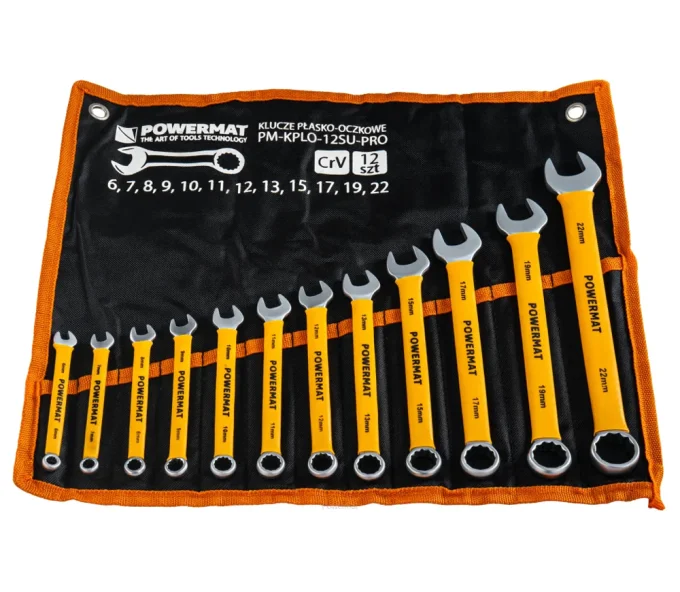 Набор комбинированных ключей POWERMAT PM-KPLO-12SU-PRO 6-22 mm-1