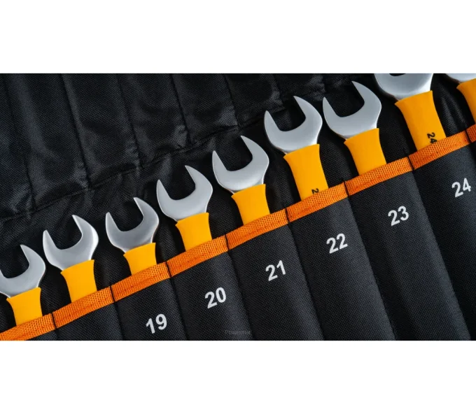 Набор комбинированных ключей POWERMAT PM-KPLO-12SU-PRO 6-22 mm-2