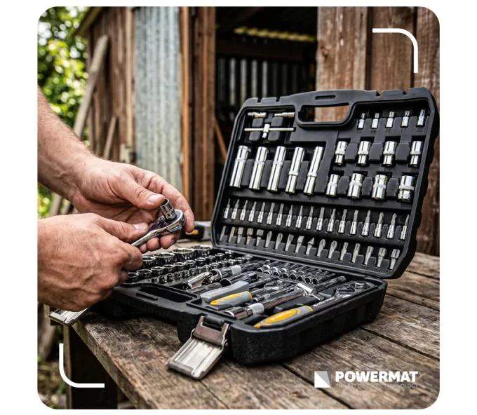 Набор торцевых головок POWERMAT PM-ZKNB-108SU 6-32мм-8