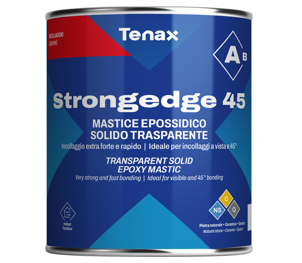 Adeziv epoxid mastic transparent Tenax Strongedge 45 A 1kg