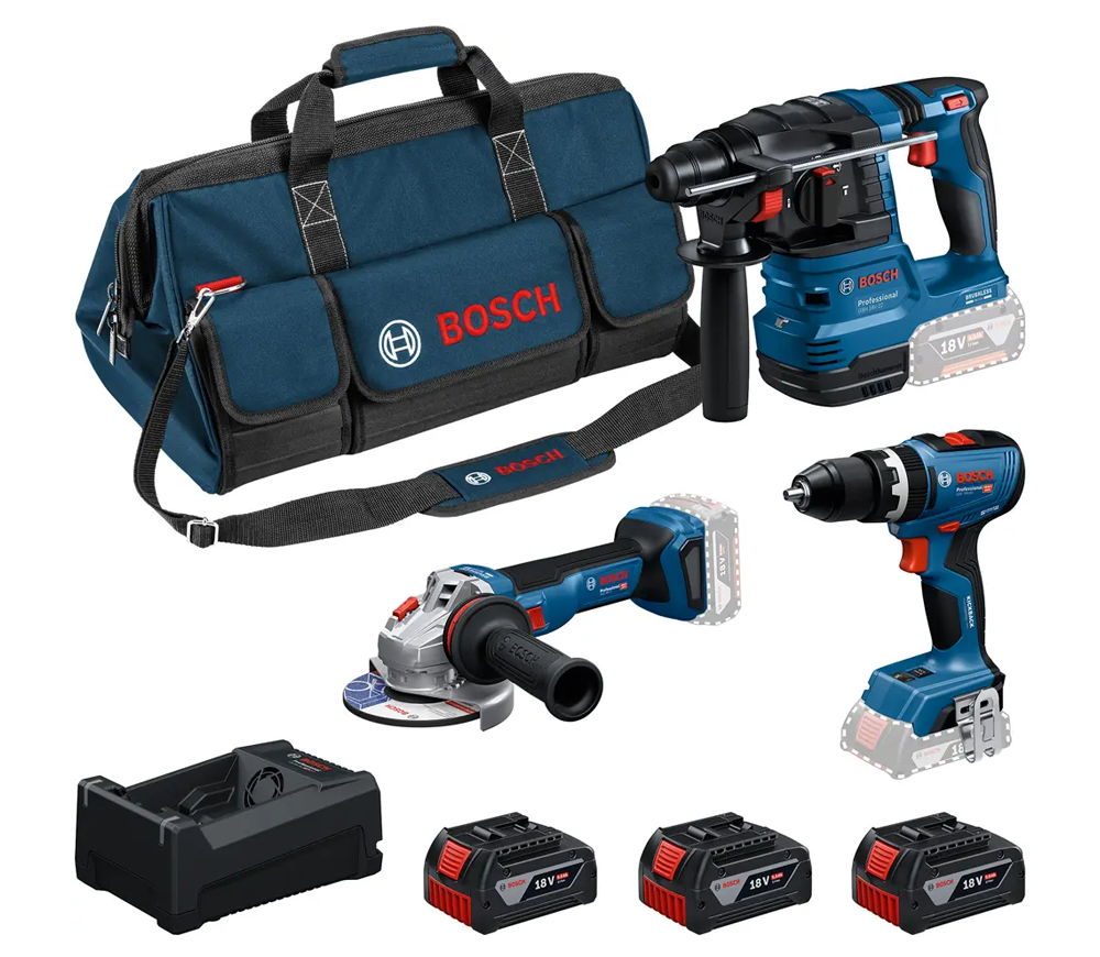 Набор аккумуляторных инструментов BOSCH Professional Combo Kit 18V 0615A500AH