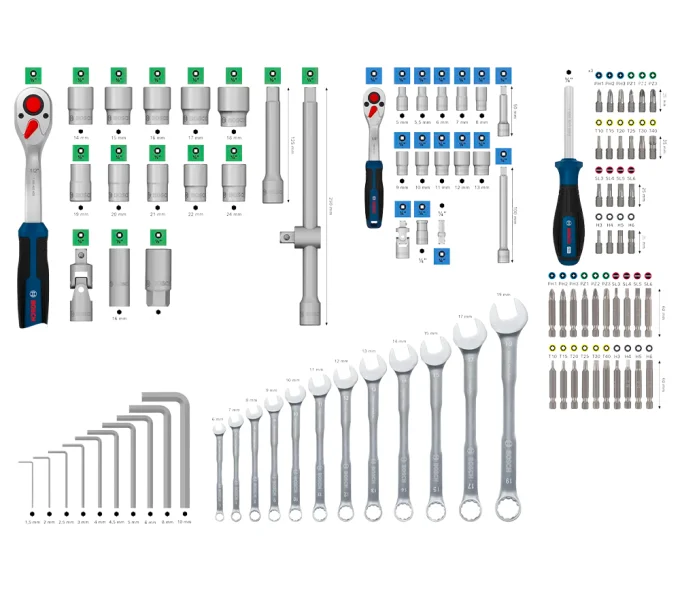 Set scule manuale BOSCH 1600A03AL1 134 buc.-2