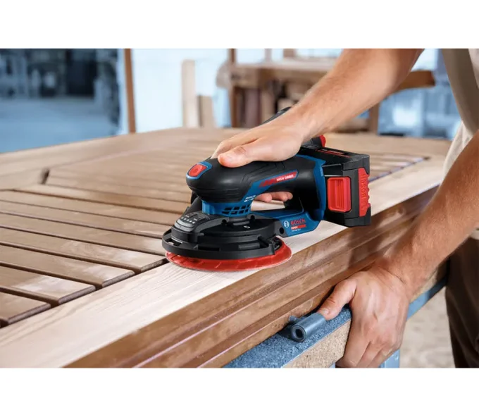 Mașină de șlefuit excentrică fără fir (fără bat) BOSCH EXEX18V-150-5 150 mm 18 V-5