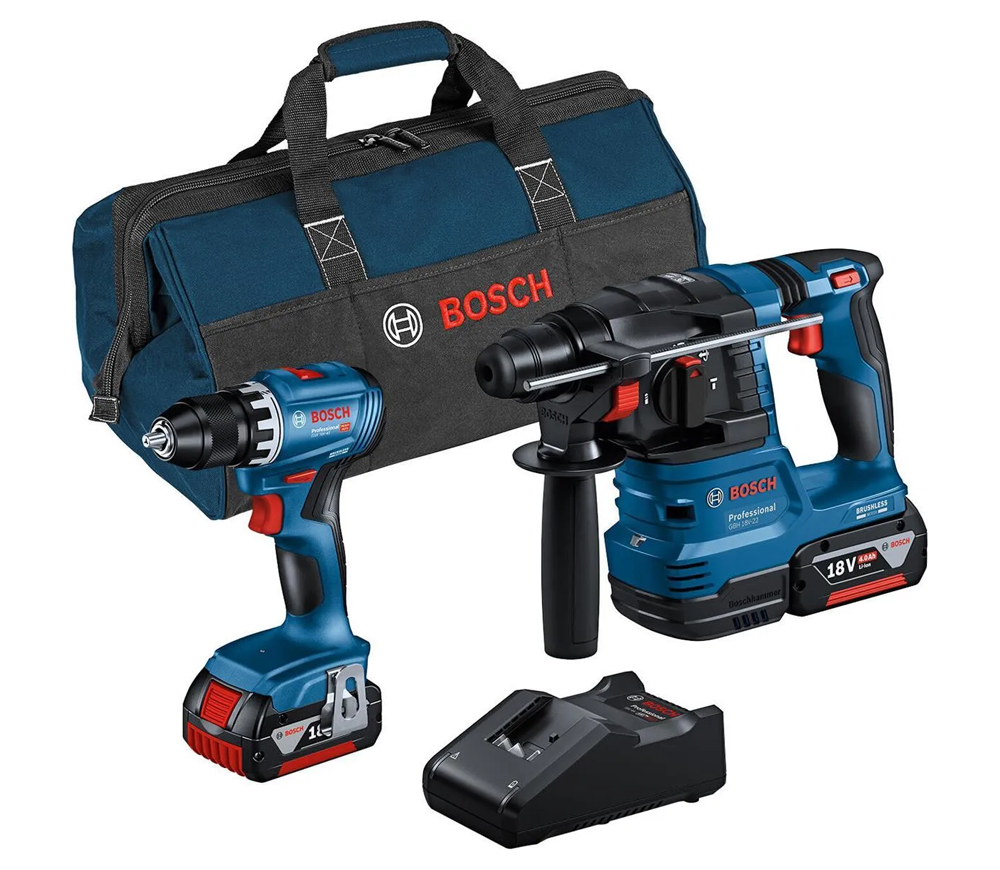 Набор аккумуляторных инструментов BOSCH GSR 18V-45 + GBH 18V-22
