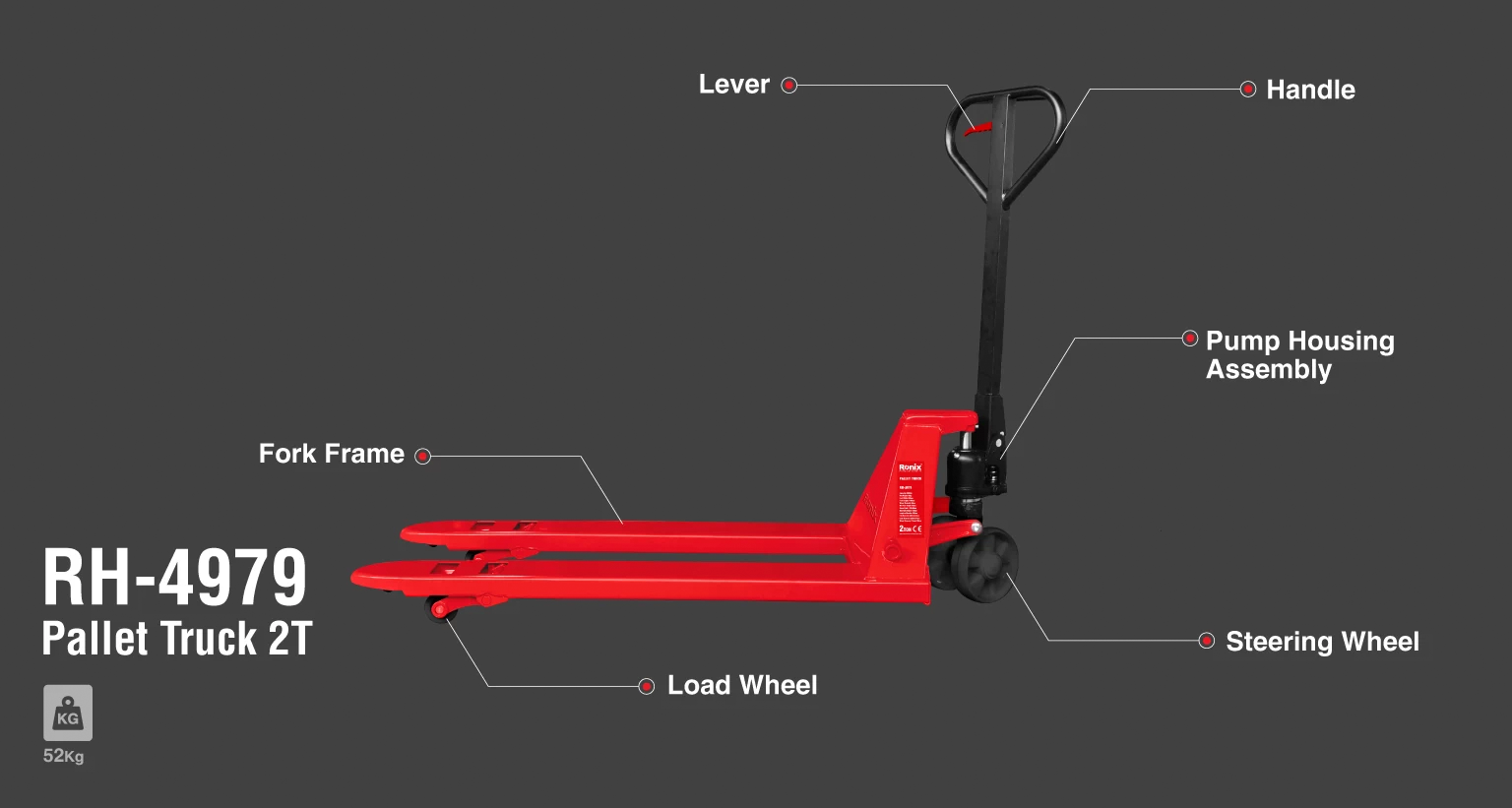 Гидравлическая тележка Ronix RH-4979